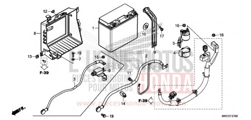 BATTERIE GL1800DAK de 2019